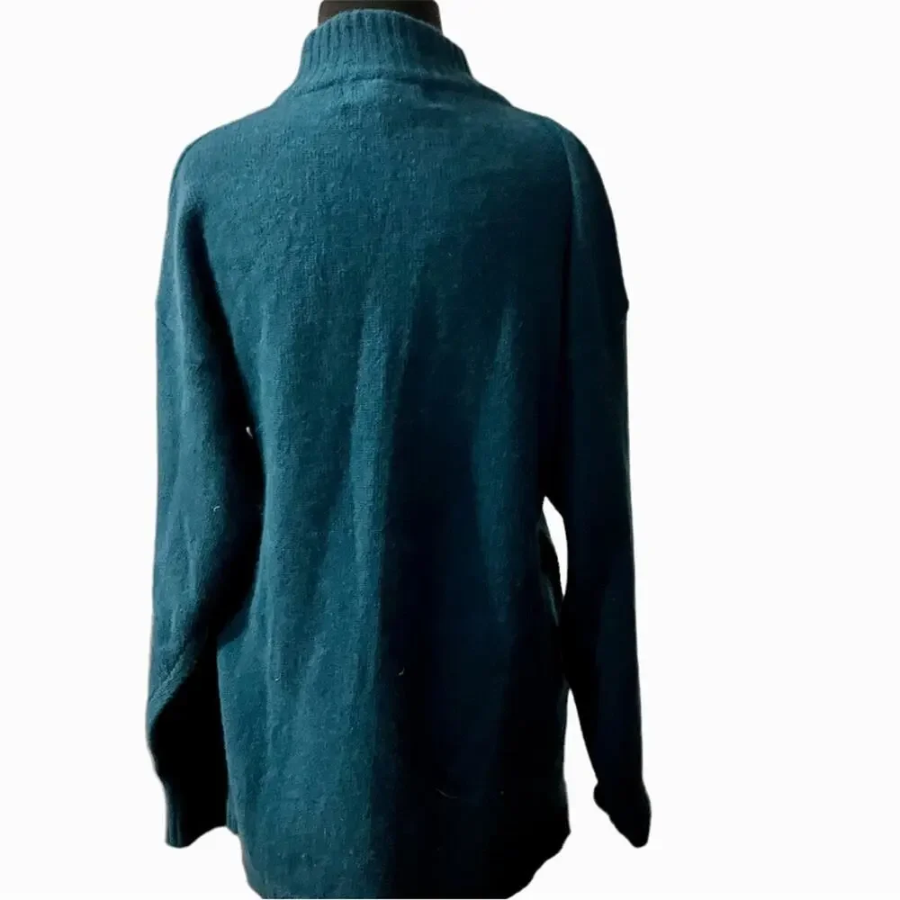 Vtg 80s Preppy Lambswool Angora Nautical Maritime Sweater Womens Size M Cozy
